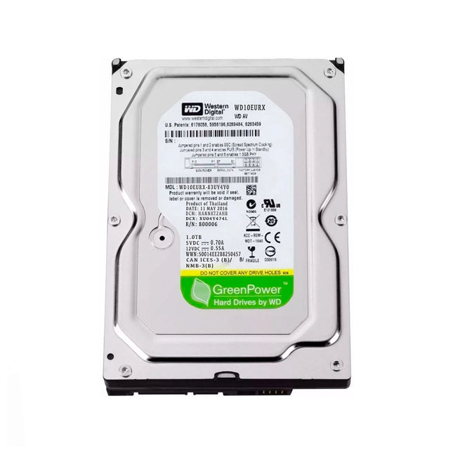 DISQUE DUR BUREAU 3.5 1TB HDD WESTERN DIGITAL SATA REMIS A NEUF (HD1TNVP)