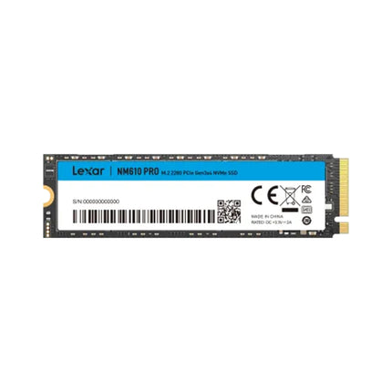 Disque dur interne SSD LEXAR 1TB NM610 PRO M.2 2280 PCIe Gen3x4 NVMe (LNM610P001T-RNNNG)