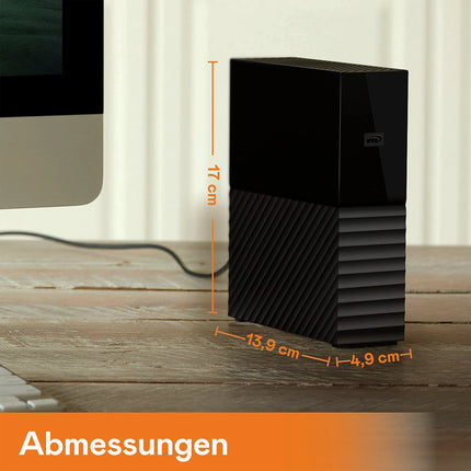 DISQUE DUR 12TB WESTERN DIGITAL EXTERNE MY BOOK USB 3.2 (WDBBGB0120HBK-EESN)