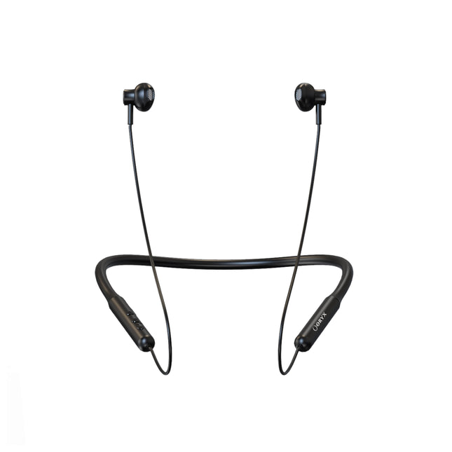 Écouteurs sport ORYX sans fil CNB-110, conçus pour l'activité physique, avec design ergonomique et écouteurs intra-auriculaires.