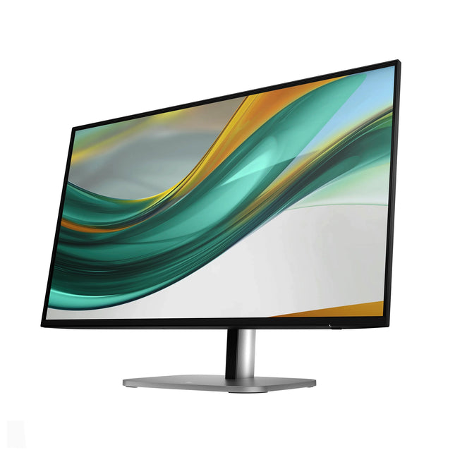 Écran HP S5 Pro 27 pouces avec résolution FHD, affichage clair et détails précis, image montrant l'écran en vue frontale.