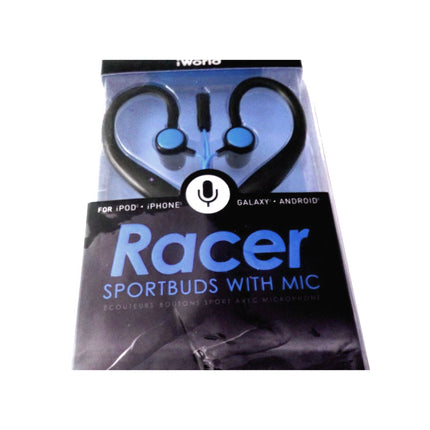 Écouteurs Sport Racer iWorld Sportbuds Avec Microphone et Télécommande
