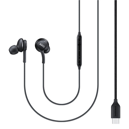 Écouteurs Intra-Auriculaires Samsung AKG – Connecteur USB-C, Son Haute Définition, Noir – EO-IC100BBEGEU