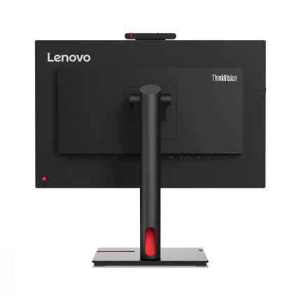 Écran Lenovo ThinkVision T24MV-30 de 24 pouces avec webcam intégrée, résolution Full HD, design moderne et fin.