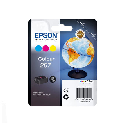 Encre Epson Monobloc Globe 267 DURABrite Ultra 3 couleurs (C13T26704010)