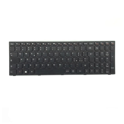 Clavier PC portable Lenovo G50-80 avec touches noires et touches fonction, conçu pour modèles G50-80 et similaires.