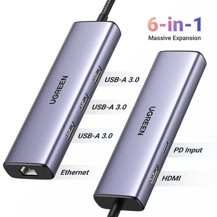HUB USB-C 6 EN 1 Ugreen (15598)