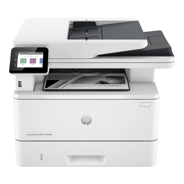 Imprimante HP LaserJet Pro 4103FDW Laser Monochrome Recto & verso, Wi-Fi, Ethernet (2Z629A)