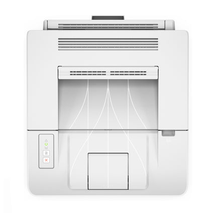 Imprimante HP LaserJet M203dn monochrome avec connexion réseau, impression recto verso, design compact et moderne