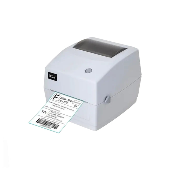 Imprimante ticket WDLINK WD8220, appareil de bureau noir avec écran et bouton de contrôle visible.