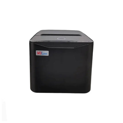 Imprimante ticket WDLINK WD8280 noire avec écran de contrôle et bobine de papier pour impressions rapides.