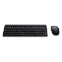 Clavier et souris sans fil Rapoo 9320M en disposition AZERTY, design élégant pour bureau ou usage domestique.