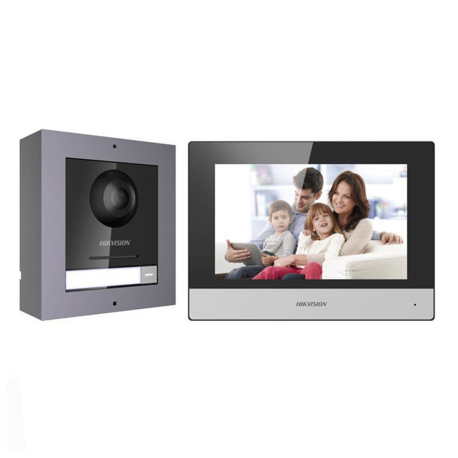 KIT INTERPHONE HIKVISION IP VIDEO 2MP POE IP65 (DS-KIS602)