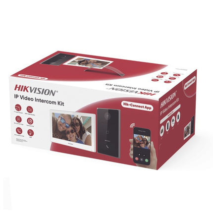KIT INTERPHONE HIKVISION IP VIDEO 2MP POE IP65 (DS-KIS608-P)