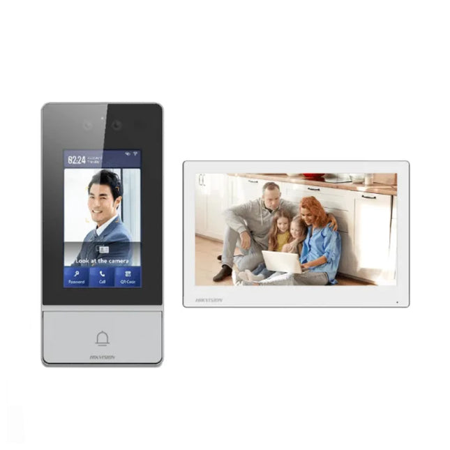 KIT INTERPHONE HIKVISION IP VIDEO 2*2MP FACIAL (DS-KIS902-S)