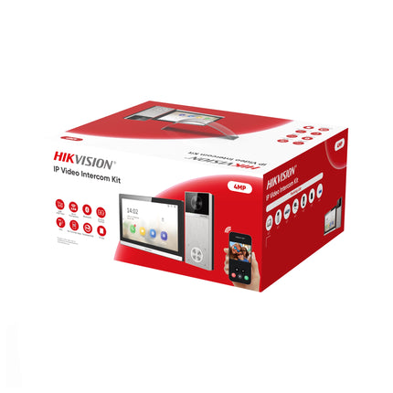 KIT INTERPHONE HIKVISION IP VIDEO 4MP POE IP65 (DS-KIS611-S)