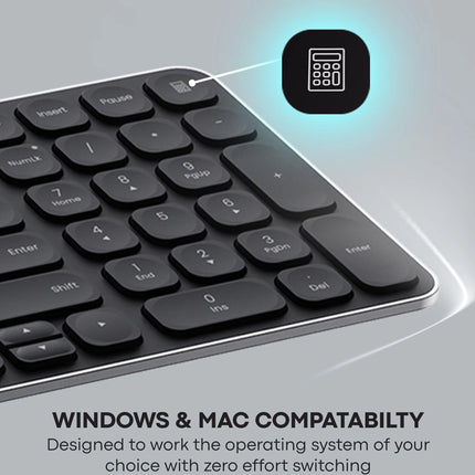 Clavier et souris sans fil Rapoo 9320M en disposition AZERTY, design ergonomique et connectivité sans fil pour ordinateur.