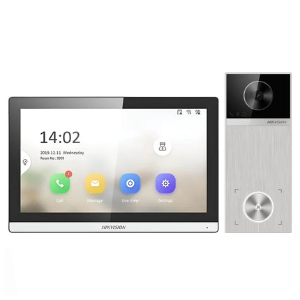 KIT INTERPHONE HIKVISION IP VIDEO 4MP POE IP65 (DS-KIS611-S)