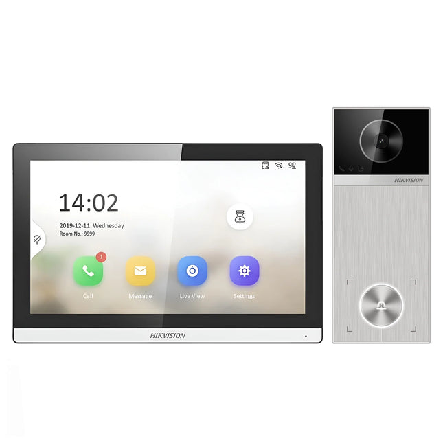 KIT INTERPHONE HIKVISION IP VIDEO 4MP POE IP65 (DS-KIS611-S)