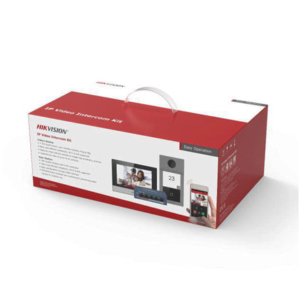 KIT VIDEOPHONE HIKVISION 2MP POE IK08 IP65 (DS-KIS604-S(C))