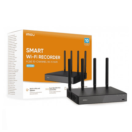 NVR IMOU 10 CHANNELS H.265 WI-FI 6 HDMI ET VGA 4K (N110-8AOE-P)