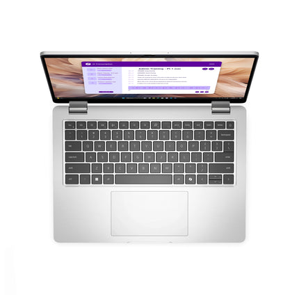 Ordinateur portable Dell Pro 14 Plus avec écran 14 pouces, 16 Go de RAM et SSD 512 Go, affichant le clavier et l'écran.