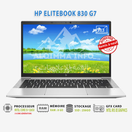PC PORTABLE HP ELITEBOOK 830 G7 I5 10EME 8GB 256GB QWERTY