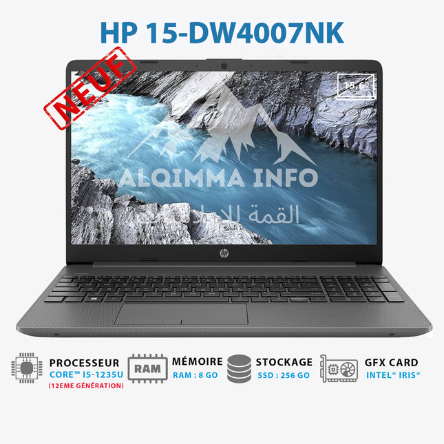 Ordinateur portable HP 15-dw4007nk i5-1235U 8GB 256GB SSD 15.6 (6L9K4EA)