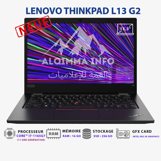 Ordinateur portable Lenovo THINKPAD L13 G2 I7-1165G7 16GB 256GB SSD 13.3 pouces (20VJS33000)