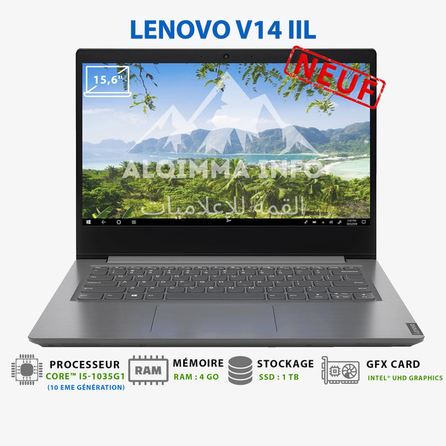 Ordinateur portable Lenovo V14 IIL i5-1035G1 4GB 1TB HDD 14 (82C400D2FE)