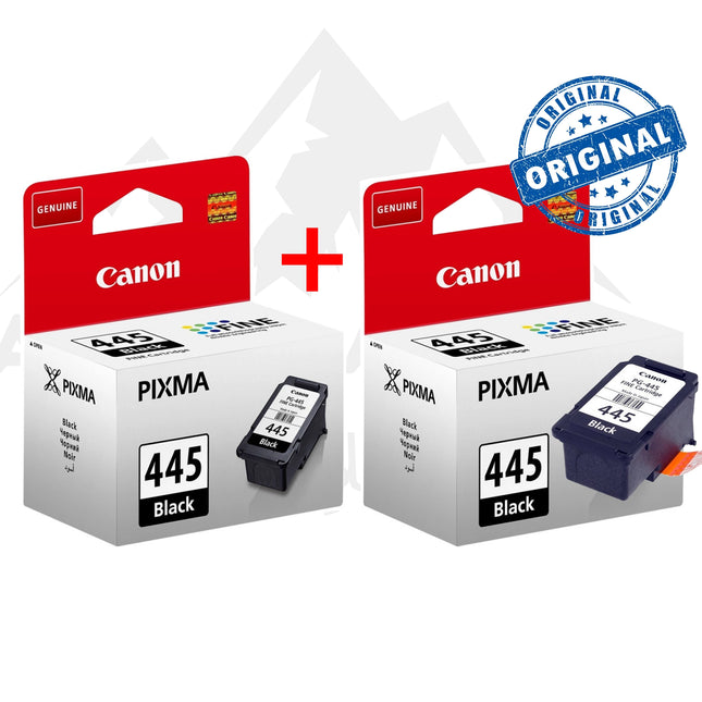 Pack 2 Cartouches d'encre 445 Noir Canon Originales