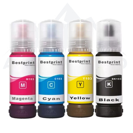 Pack 4 Bouteilles D’encre Best print Adaptable Epson 103