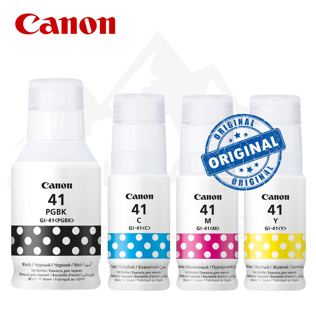 Pack 4 Bouteilles d’Encre Canon GI-41 Originales