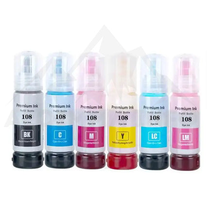 Pack Bouteilles D’encre Adaptable Epson 108