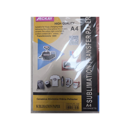 Papier Sublimation MCKAY A4 100 Feuilles