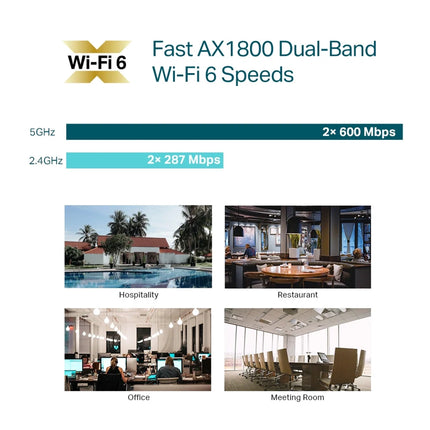 Point d'accès WiFi 6 TP-Link EAP613 AX1800 plafonnier, dispositif de réseau sans fil pour améliorer la connectivité.