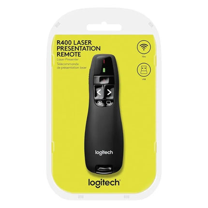 Pointeur Laser Logitech R400 - Télécommande de présentation (910-001356)