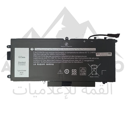 BATTERIE PC PORTABLE ADAPTABLE DELL Latitude K5XWW N18GG 6CYH6 71TG4 5289 E5289 7389 7390 L3180  12 5000 5289 P29S001 Ultrabook 2-en-1(7.6V 60Wh)5289 E5289 7389 7390 2-en-1 P29S001 P29S002 L3180 Latitude 12 5000 5289 P29S001 (60Wh)