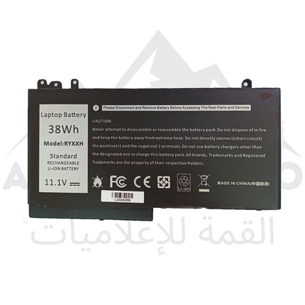 BATTERIE PC PORTABLE ADAPTABLE DELL Latitude RYXXH 9P4D2 09P4D2 - 3150 3160 Latitude 12 (E5250) 14 (E5450) 15 (E5550) (38Wh)