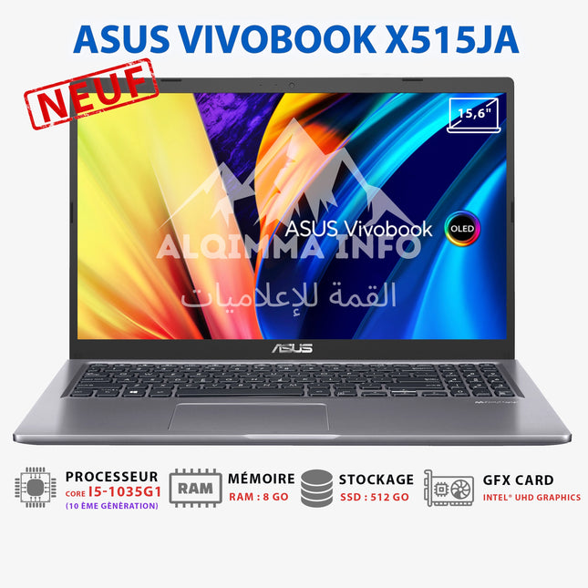 Ordinateur portable ASUS VIVOBOOK X515JA I5-1035G1 8GB 512GB SSD 15.6'' (AX515JI5/SSD)