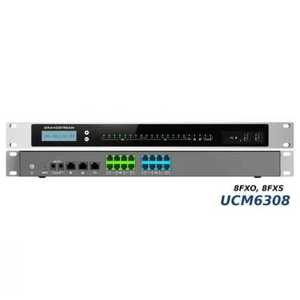 STANDARD TELEPHONIQUE IP UCM6308 GRANDSTREAM IPBX 8 FXO 8 FXS 3000 UTILISATEURS