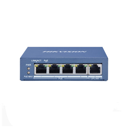 SWITCH HIKVISION 5 PORTS GIGABYTE POE ETHERNET (DS-3E0505P-E/M)