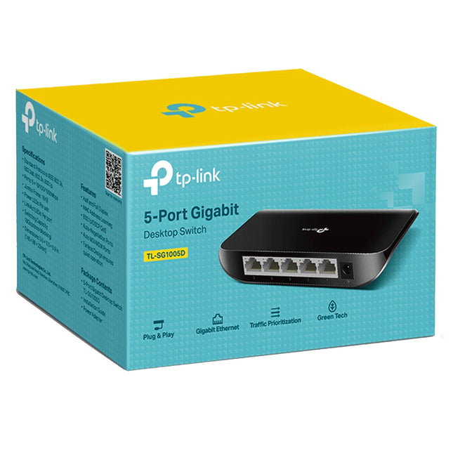 Switch TP-Link 5 ports Gigabit non administrable (TL-SG1005D)
