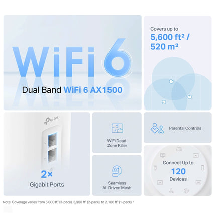 SYSTEME WIFI MESH TPLink DECO X10 3 PACKS AX1500