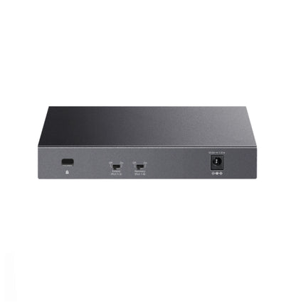 Switch Tplink 8 ports Gigabit avec PoE+ modèle LS108GP, vue de face montrant les ports et indicateurs lumineux.