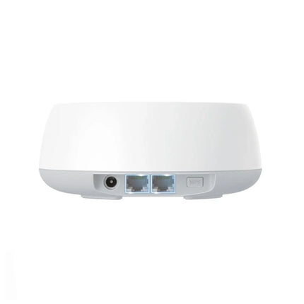 Système WiFi 7 Mesh TP-Link Deco BE-22 BE3600 en pack de 3, avec routeurs et antennes pour une couverture réseau étendue.