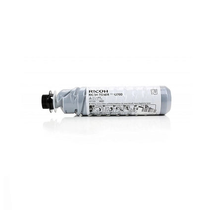 Cartouche de toner adaptable Ricoh 1270D noire pour imprimante, vue de la cartouche de toner noir compatible Ricoh.