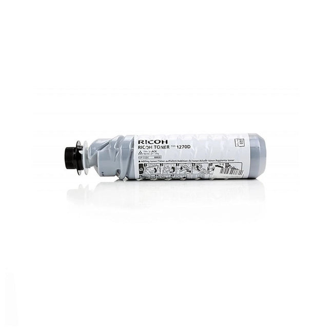 Cartouche de toner adaptable Ricoh 1270D noire pour imprimante, vue de la cartouche de toner noir compatible Ricoh.