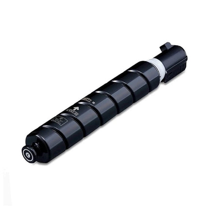 Toner compatible Canon C-EXV50 noir, adaptable, dans un emballage noir avec logo Canon, pour imprimante laser.