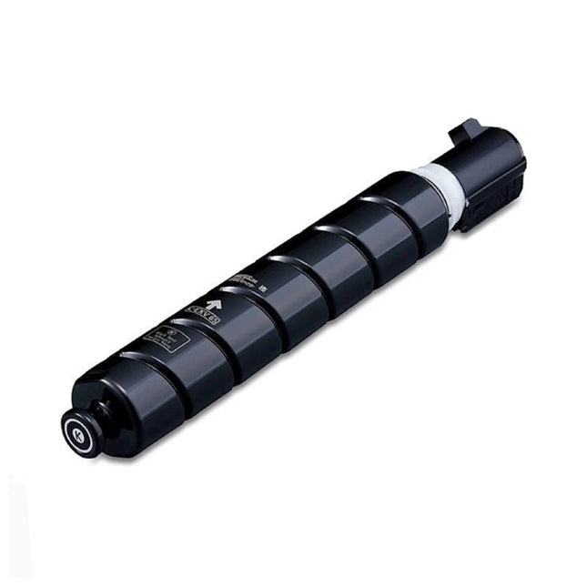 Toner compatible Canon C-EXV50 noir, adaptable, dans un emballage noir avec logo Canon, pour imprimante laser.